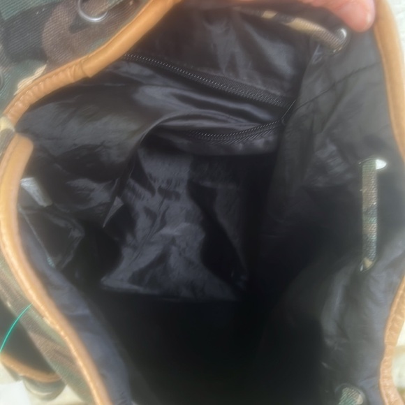 Empyre Women's Canvas Camo Faux Leather Lined Backpack 17"H x 14"W - Picture 4 of 9